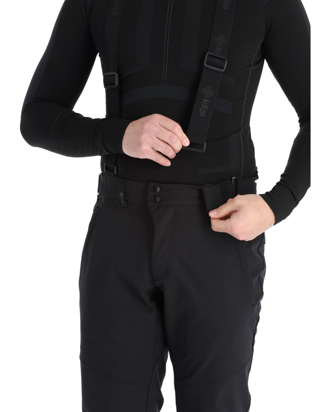 Kilpi, Rhea-M pantaloni da sci softshell uomo Black nero 