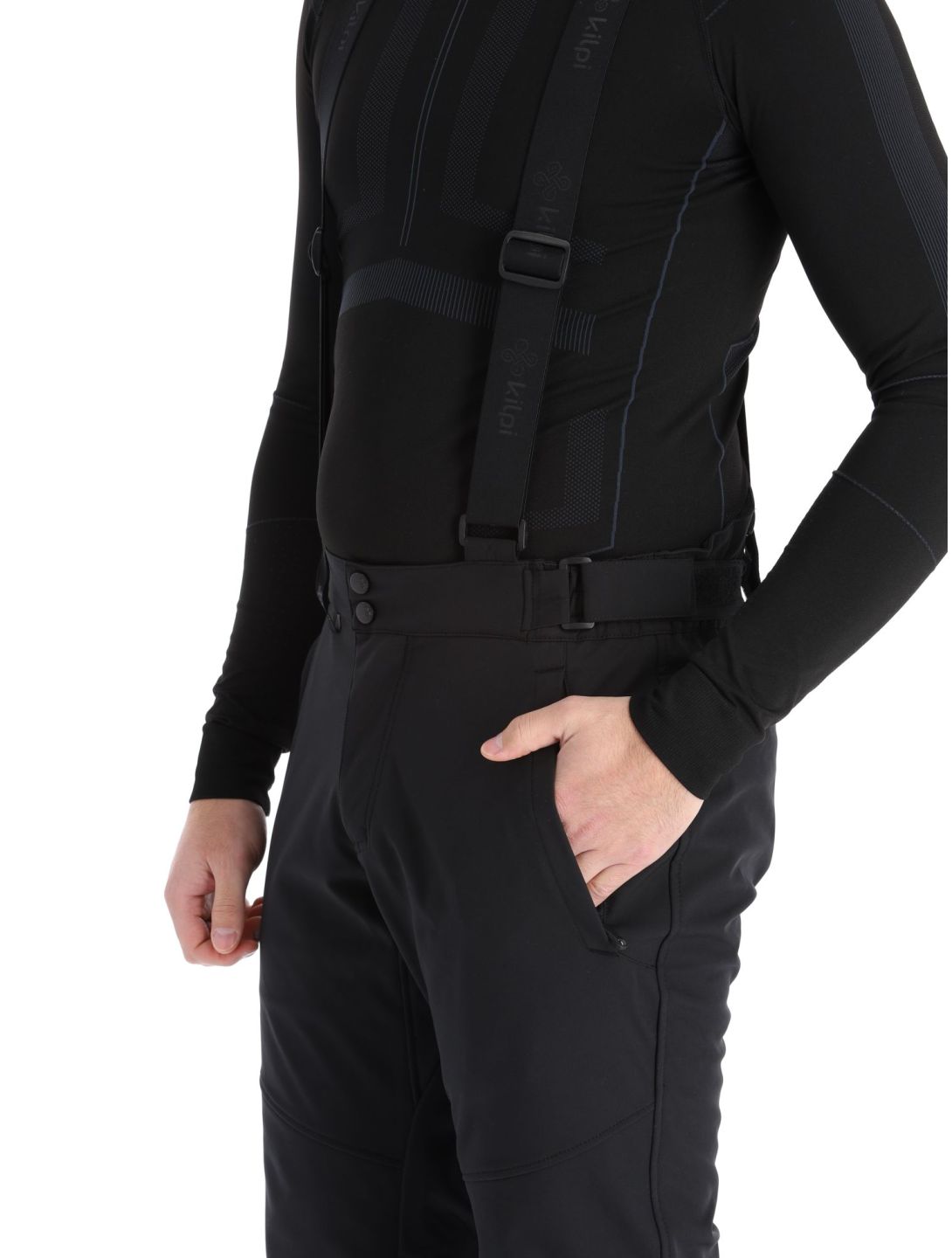 Kilpi, Rhea-M pantaloni da sci softshell uomo Black nero 