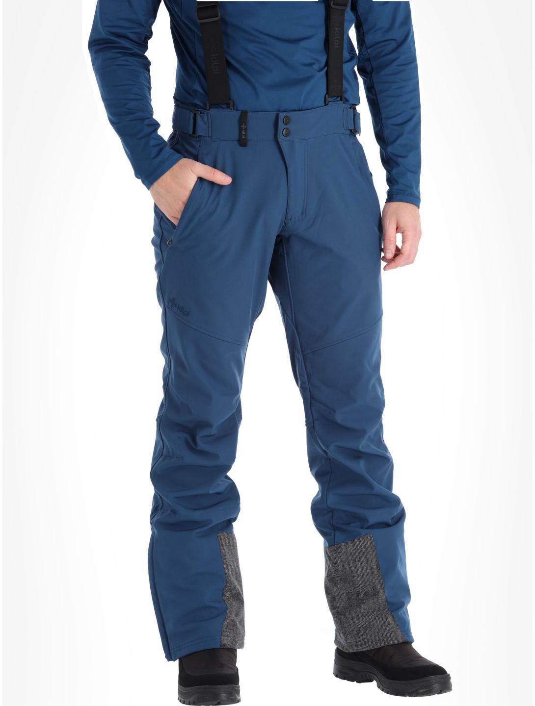 Kilpi, Rhea-M pantaloni da sci softshell uomo Dark Blue blu 