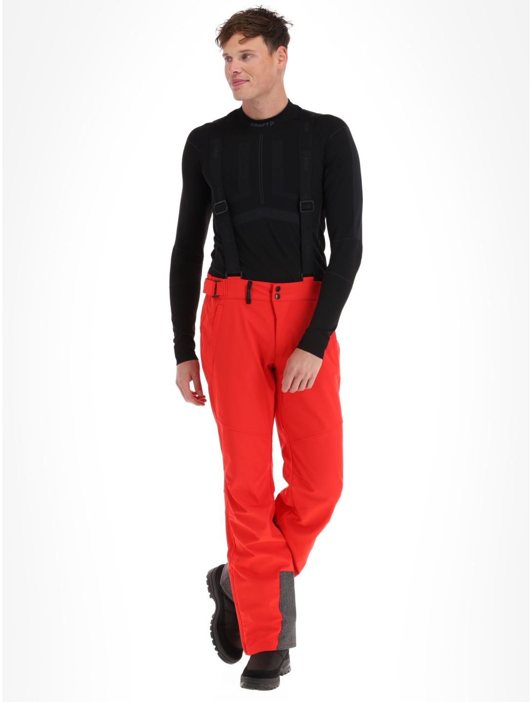 Kilpi, Rhea-M pantaloni da sci softshell uomo Red rosso 