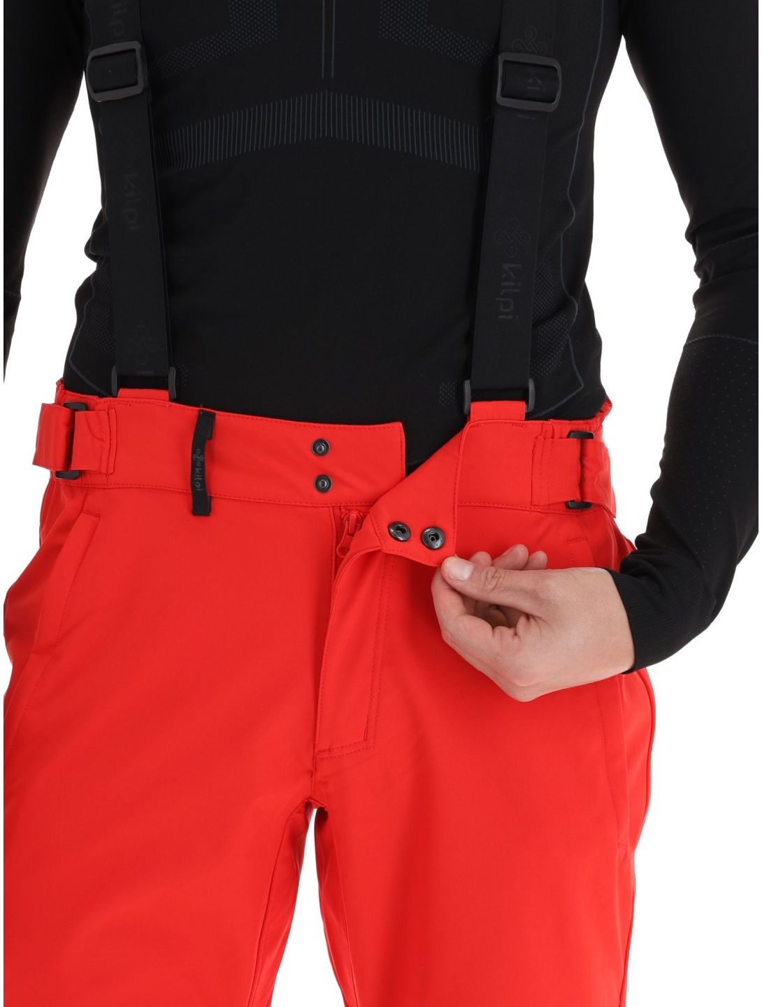 Kilpi, Rhea-M pantaloni da sci softshell uomo Red rosso 