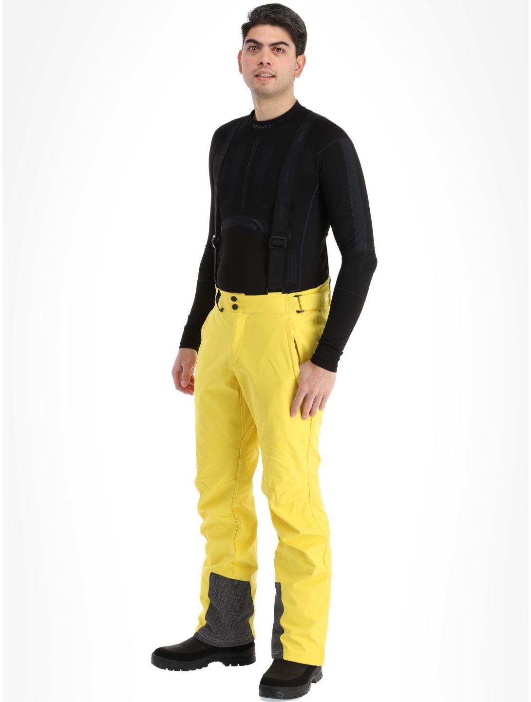 Kilpi, Rhea-M pantaloni da sci softshell uomo Yellow giallo 