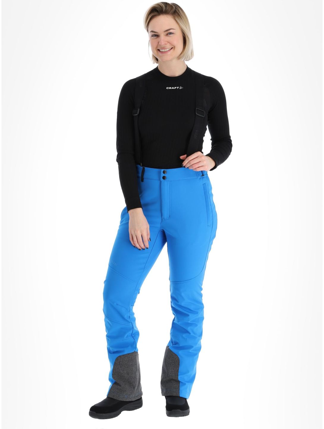 Kilpi, Rhea-W pantaloni da sci softshell donna Blue blu 