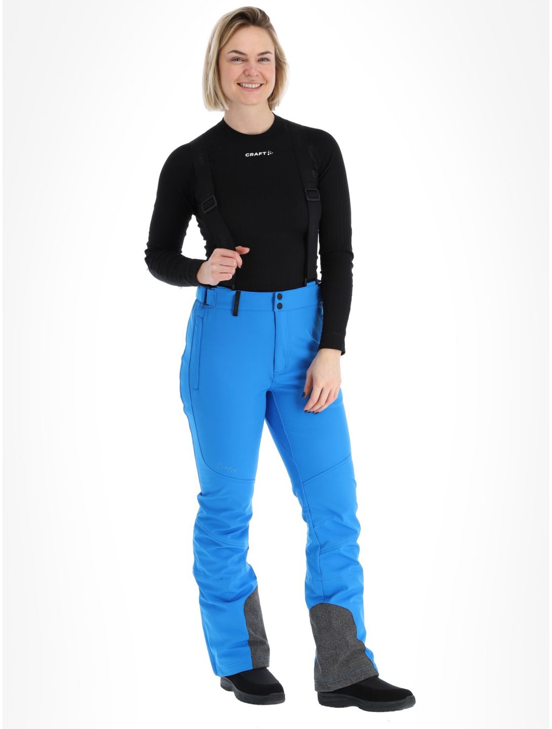 Kilpi, Rhea-W pantaloni da sci softshell donna Blue blu 