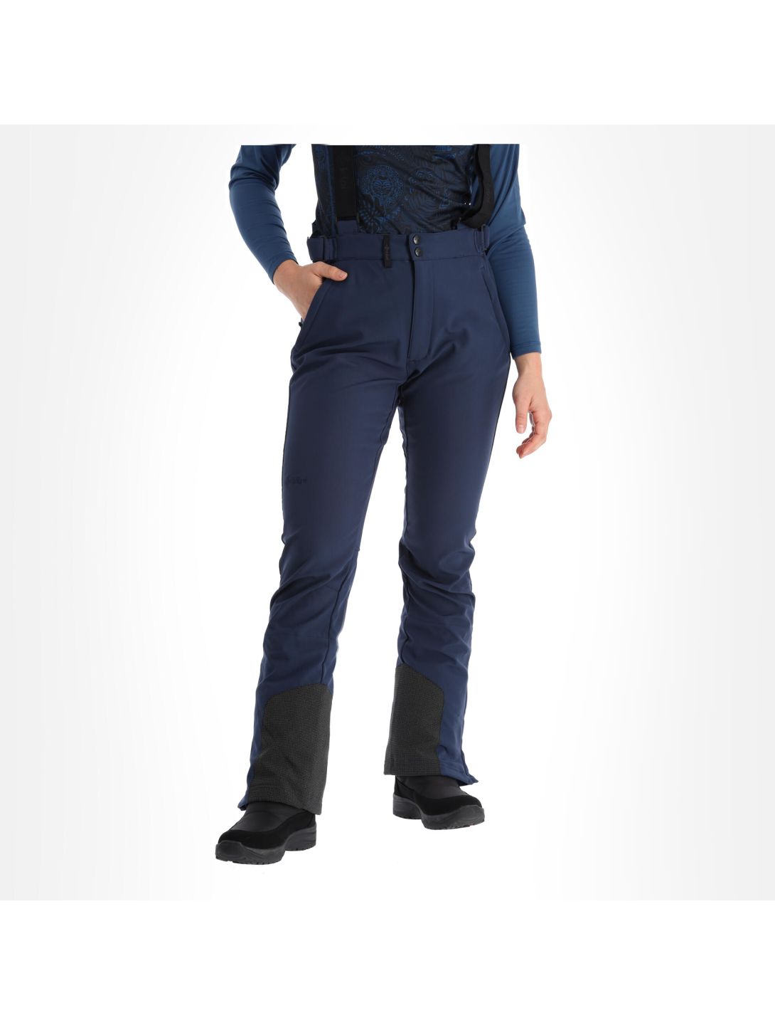 Kilpi, Rhea-W pantaloni da sci softshell donna dark blu 