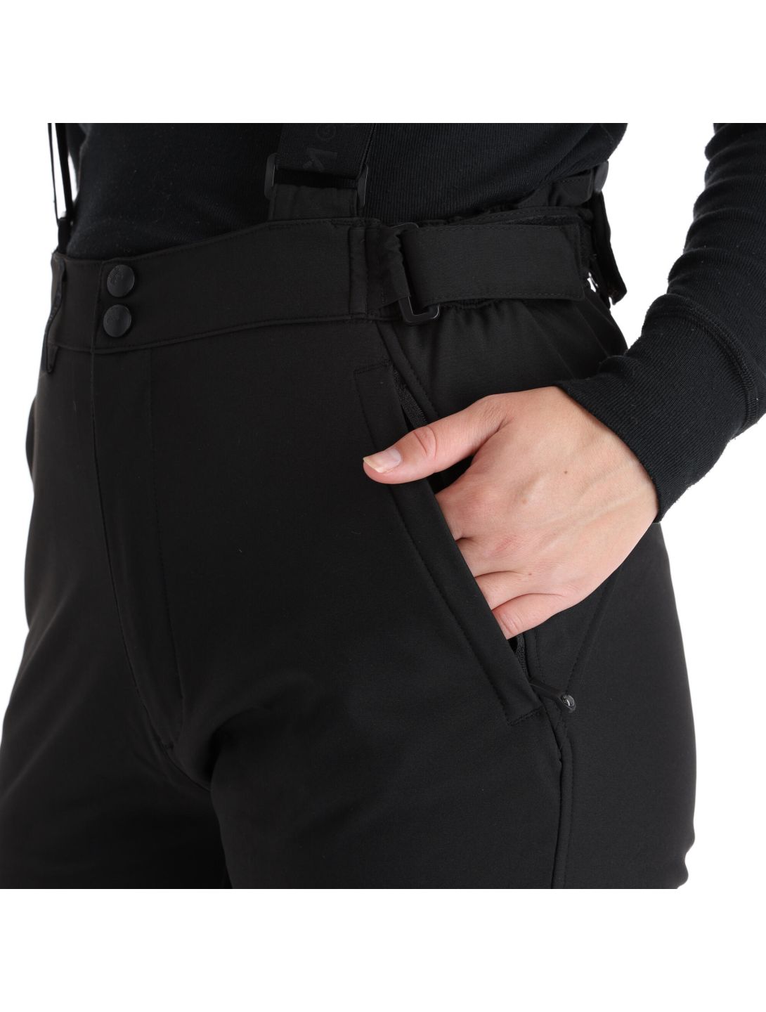 Kilpi, Rhea-W pantaloni da sci softshell donna nero 