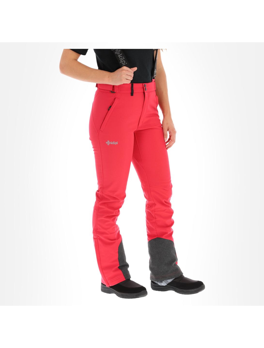 Kilpi, Rhea-W pantaloni da sci softshell taglie forti donna rosa