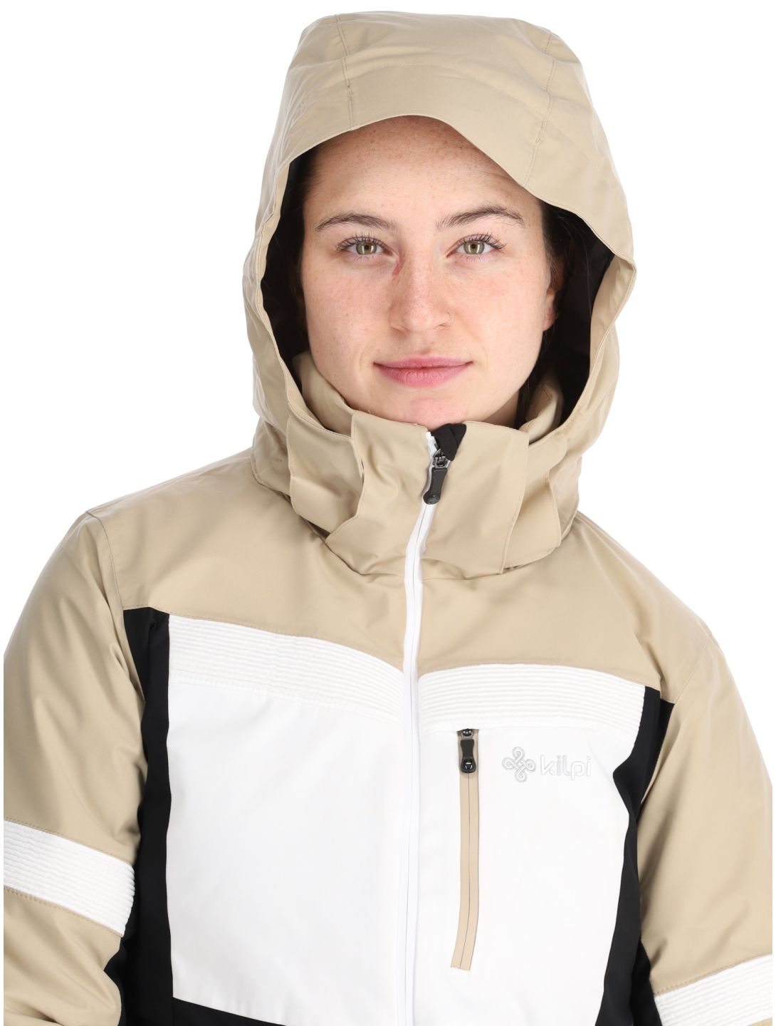 Kilpi, Valera giacca sci donna Beige beige, bianco, nero 