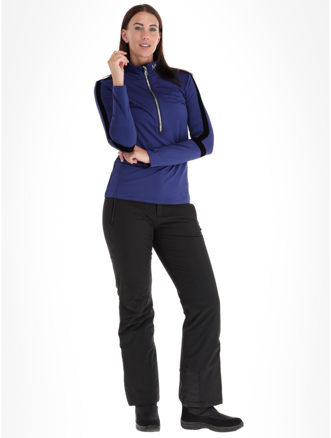 Kou Sportswear, Basic Flock maglione donna Blue blu 