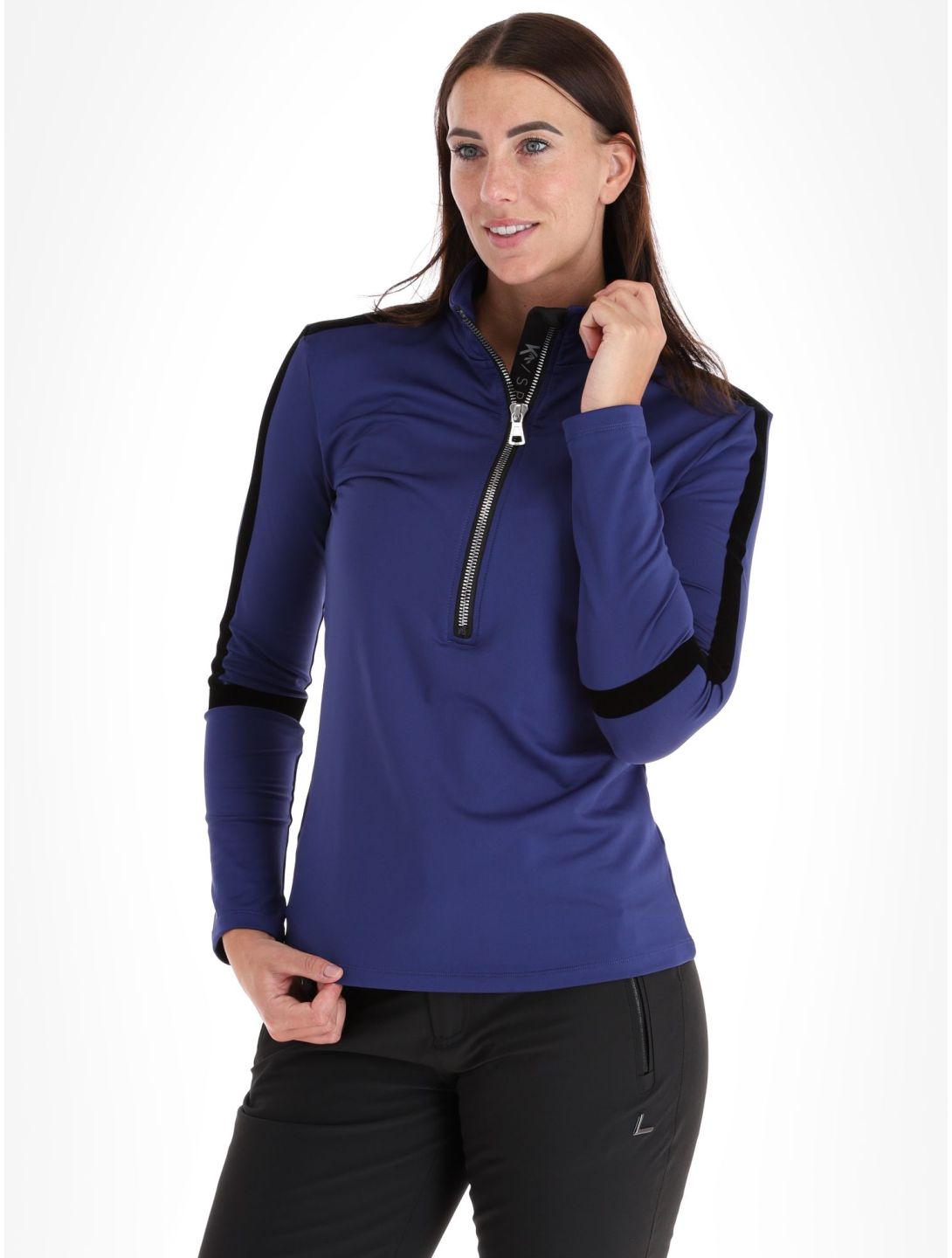 Kou Sportswear, Basic Flock maglione donna Blue blu 