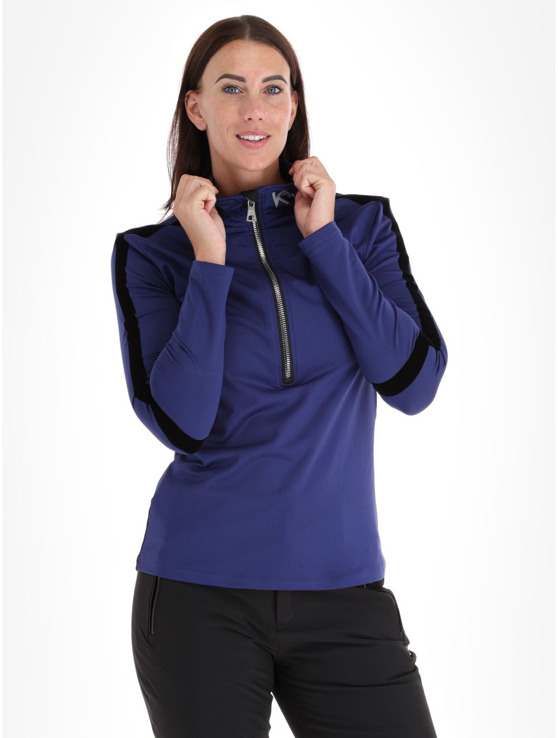 Kou Sportswear, Basic Flock maglione donna Blue blu 