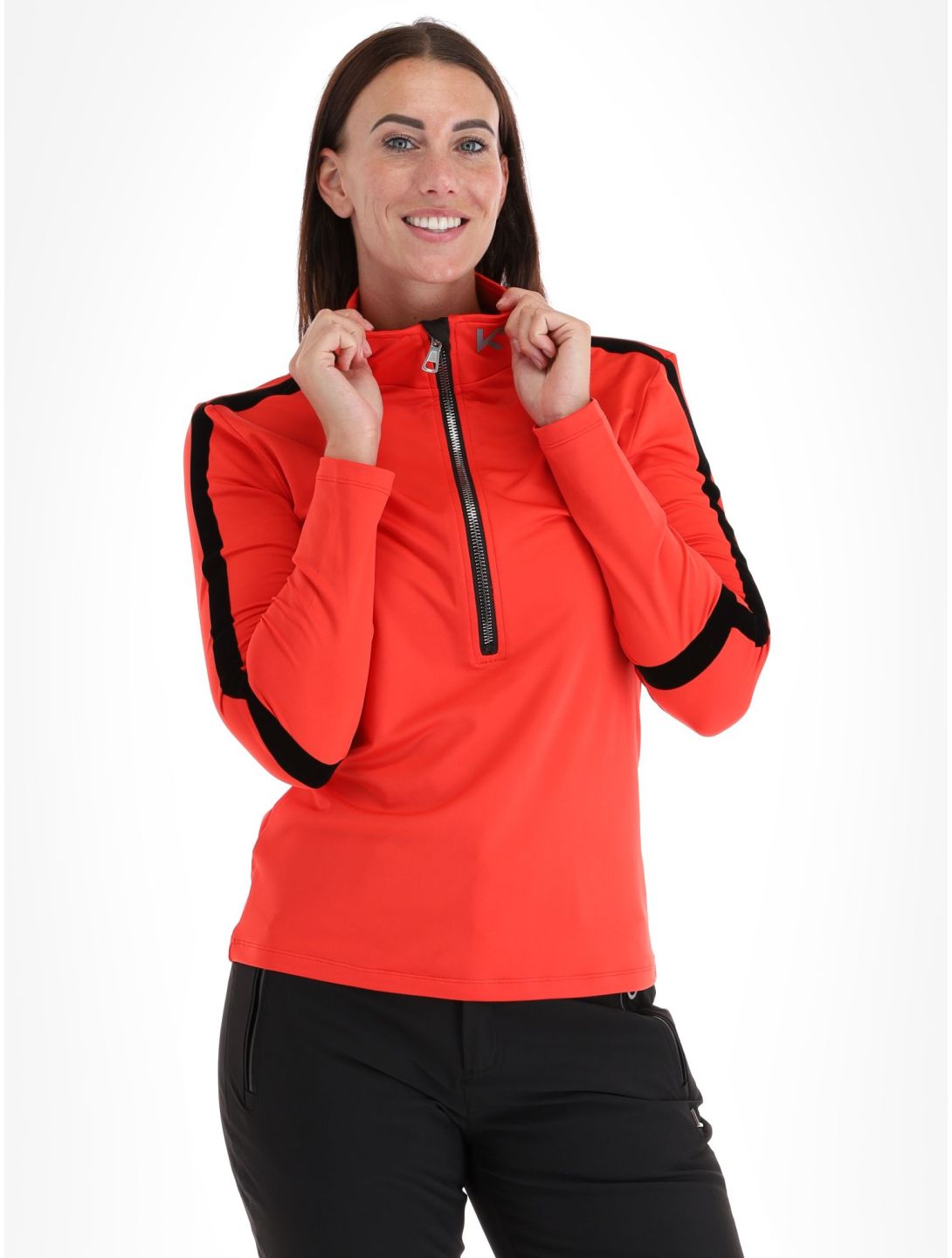 Kou Sportswear, Basic Flock maglione donna Red rosso 