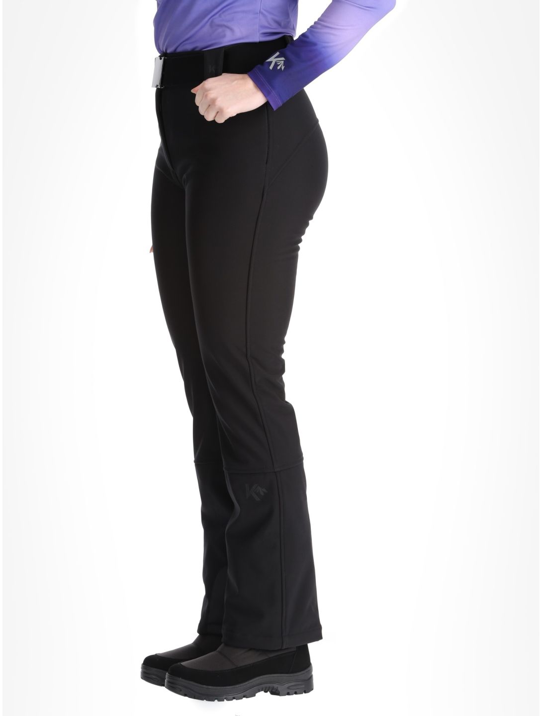 Kou Sportswear, Frost Flare Pants pantaloni da sci softshell donna Black nero 