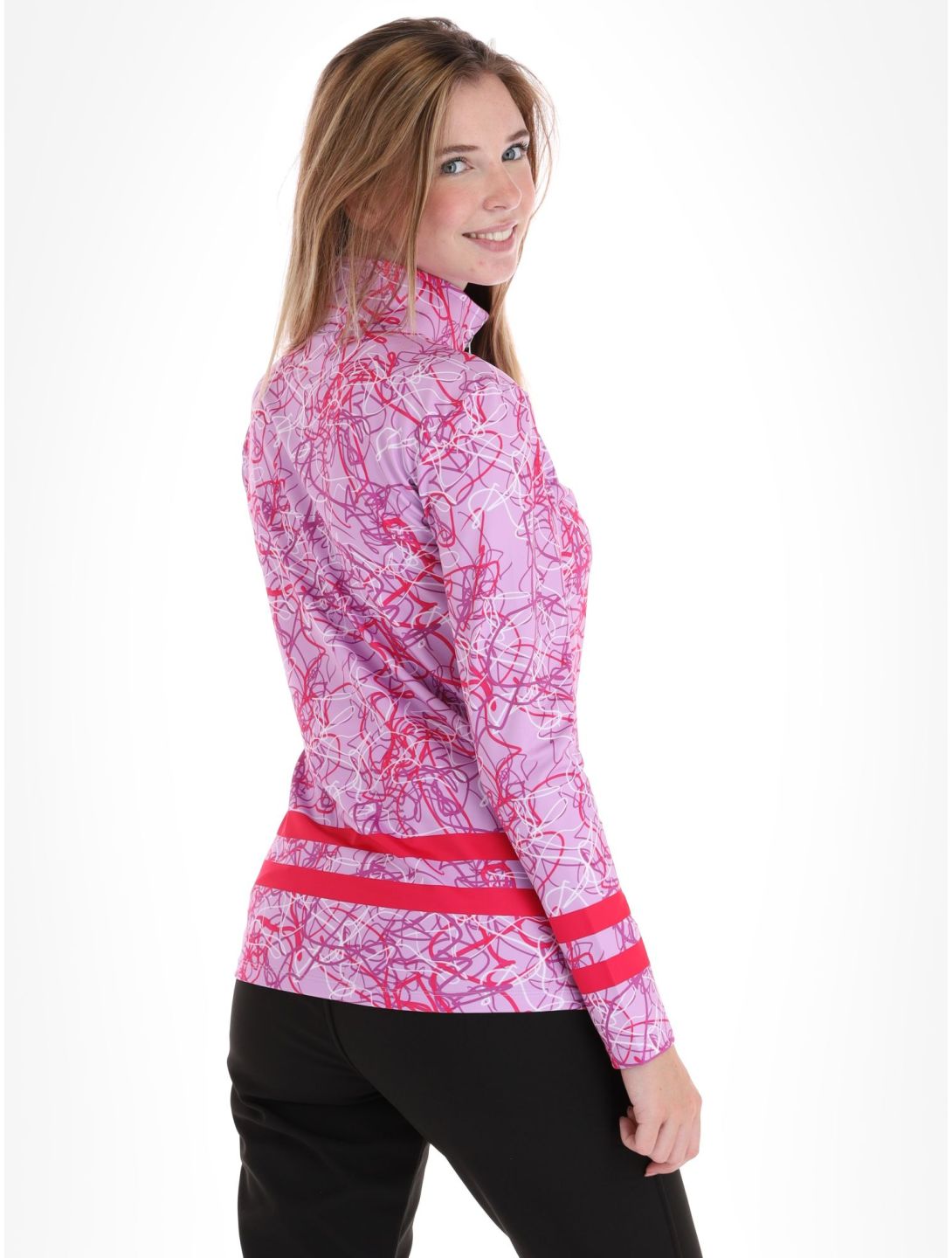 Kou Sportswear, Geolines maglione donna Purple-Pink rosa, viola 