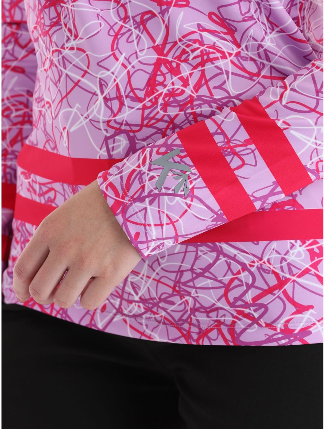 Kou Sportswear, Geolines maglione donna Purple-Pink rosa, viola 