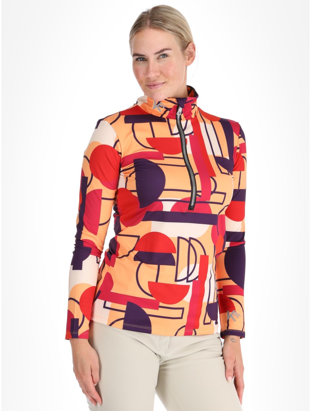 Kou Sportswear, Geoshapes maglione donna Colourful multicolorato 