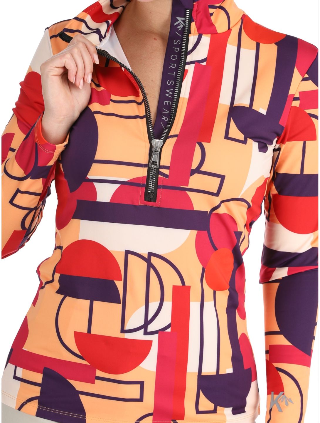 Kou Sportswear, Geoshapes maglione donna Colourful multicolorato 