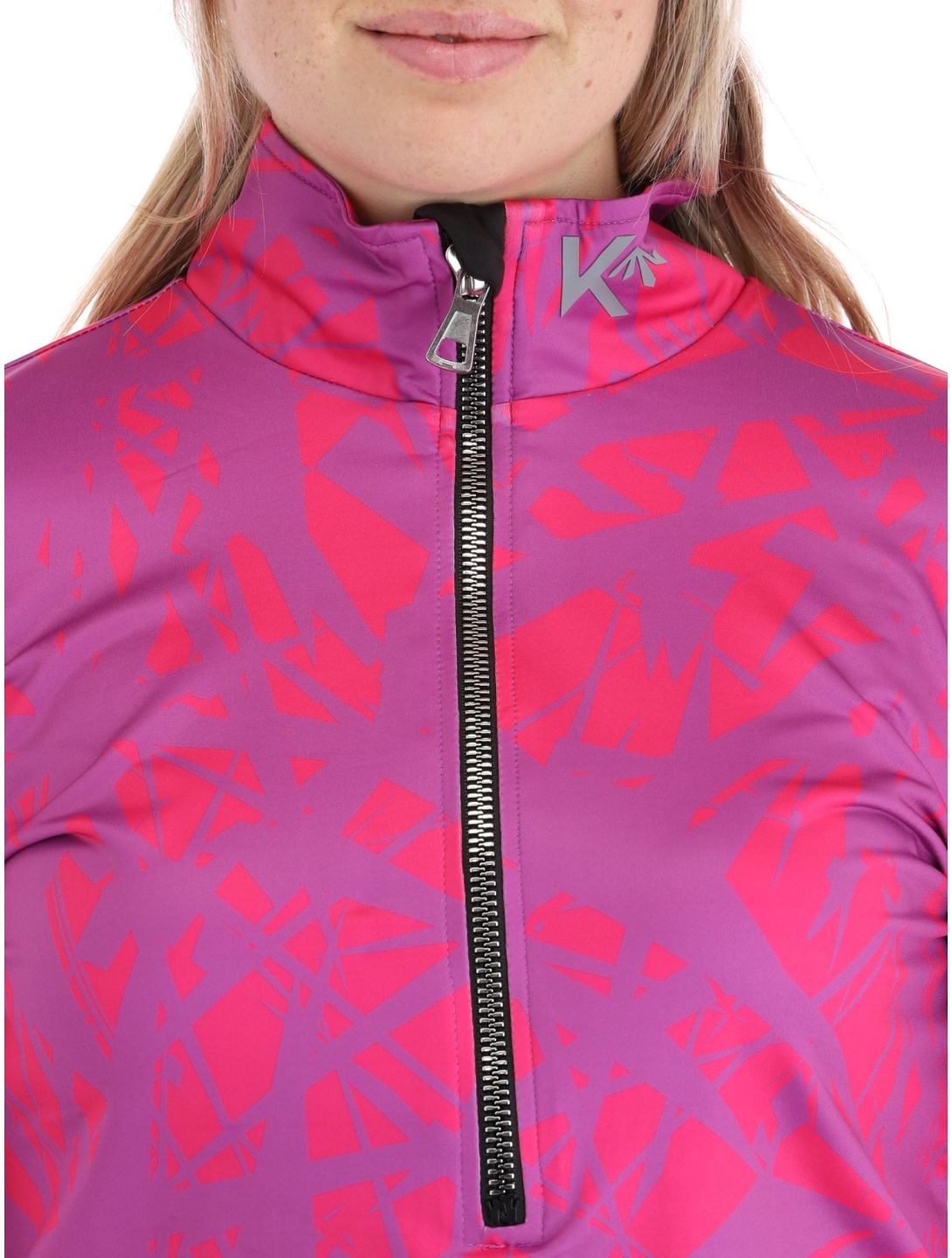 Kou Sportswear, Graphic maglione donna Pink-Purple rosa, viola 