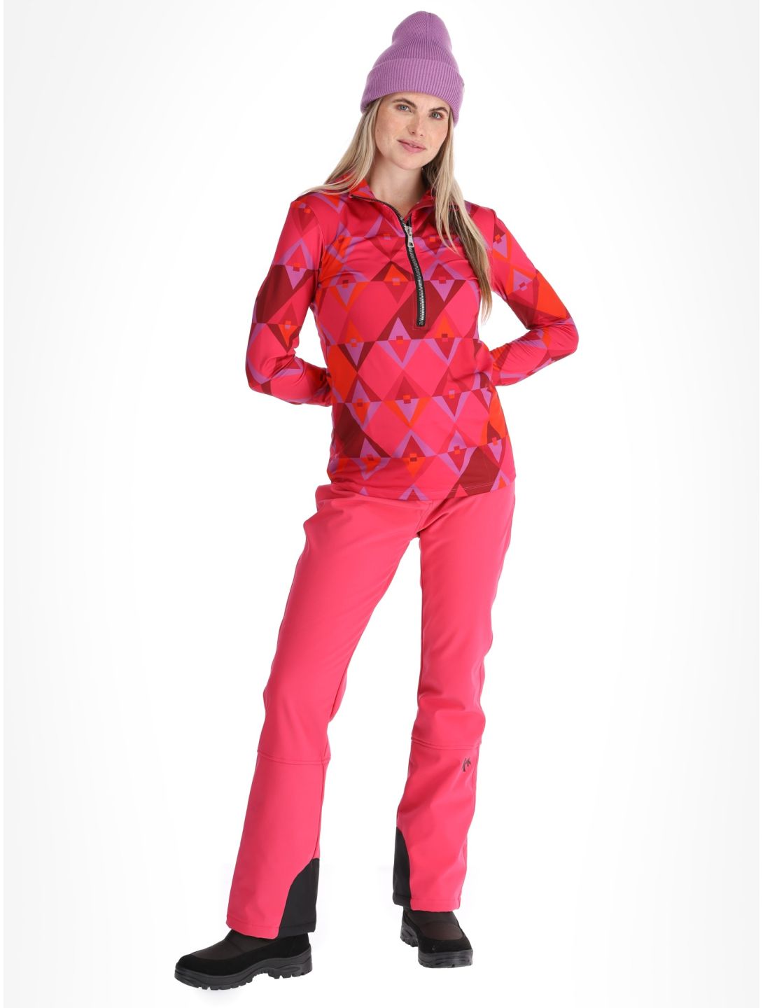 Kou Sportswear, Pully maglione donna Pink / Red rosa, rosso 