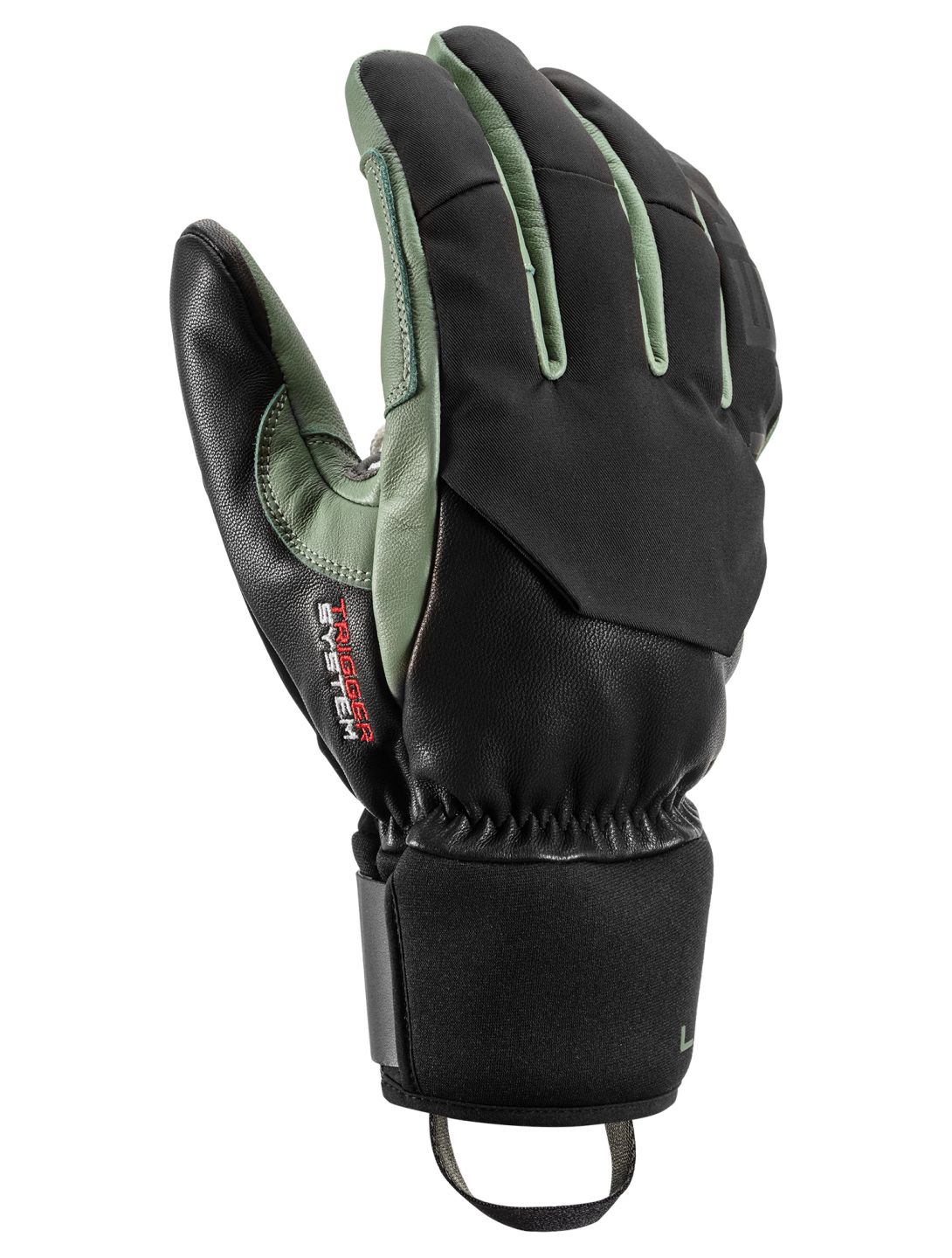 Leki, Hevon 3D guanti da sci uomo Black / Dusty Green nero, verde 