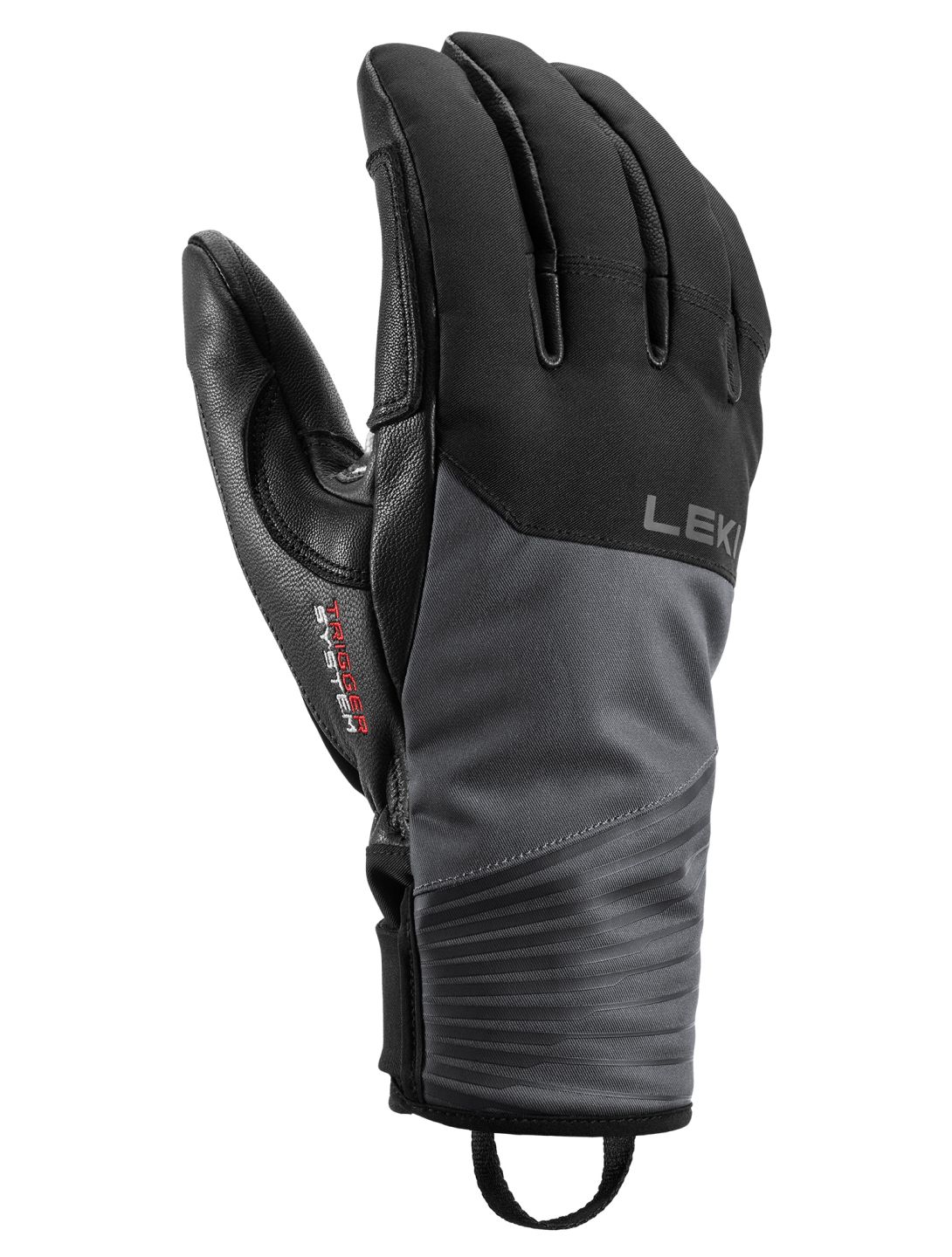 Leki, Sparrow 3D guanti da sci uomo Black / Graphite grigio, nero 