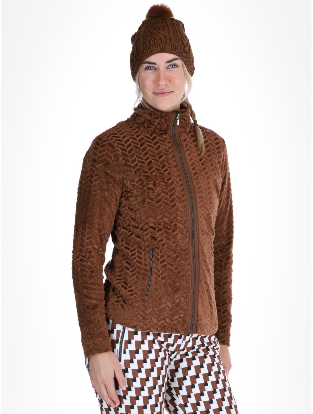 Luhta, Halmeniemi gilet donna Chocolat marrone 