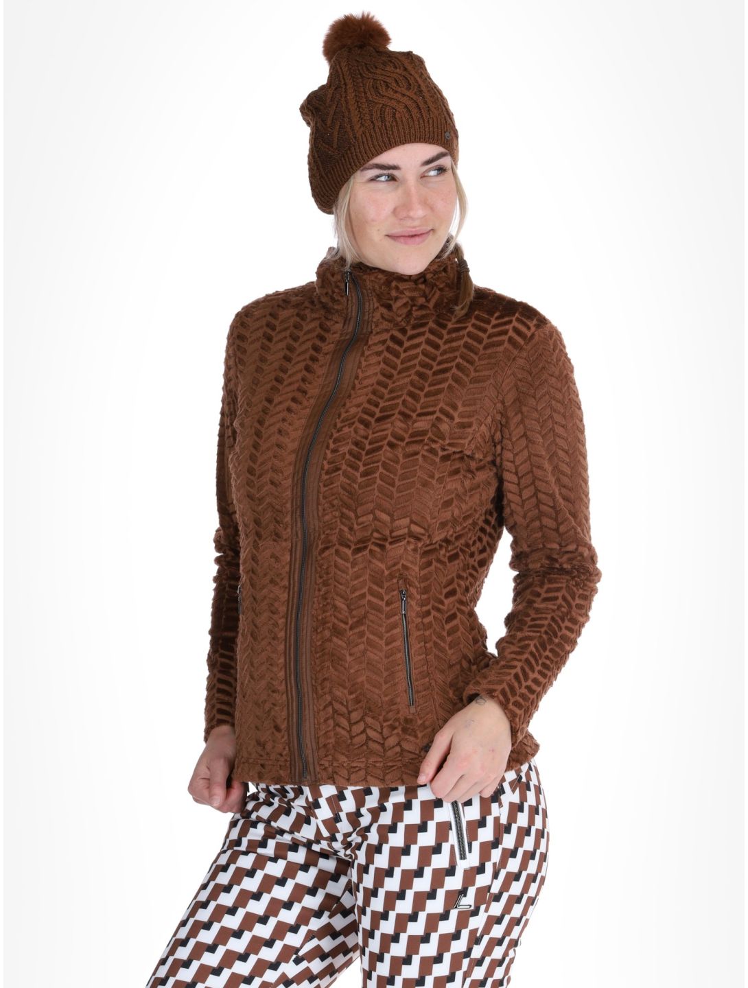 Luhta, Halmeniemi gilet donna Chocolat marrone 