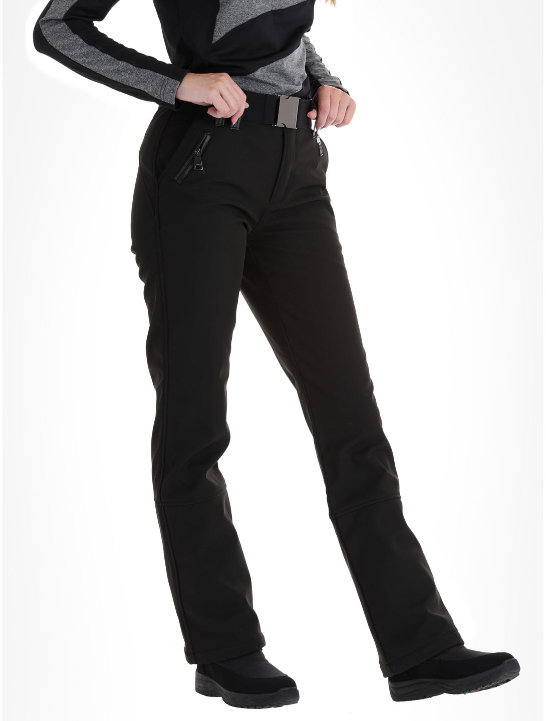 Luhta, Henje pantaloni da sci softshell donna Black nero 