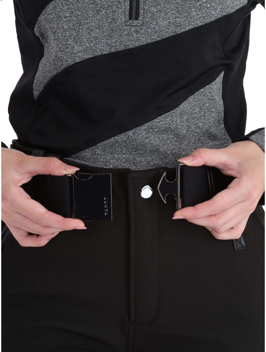 Luhta, Henje pantaloni da sci softshell donna Black nero 