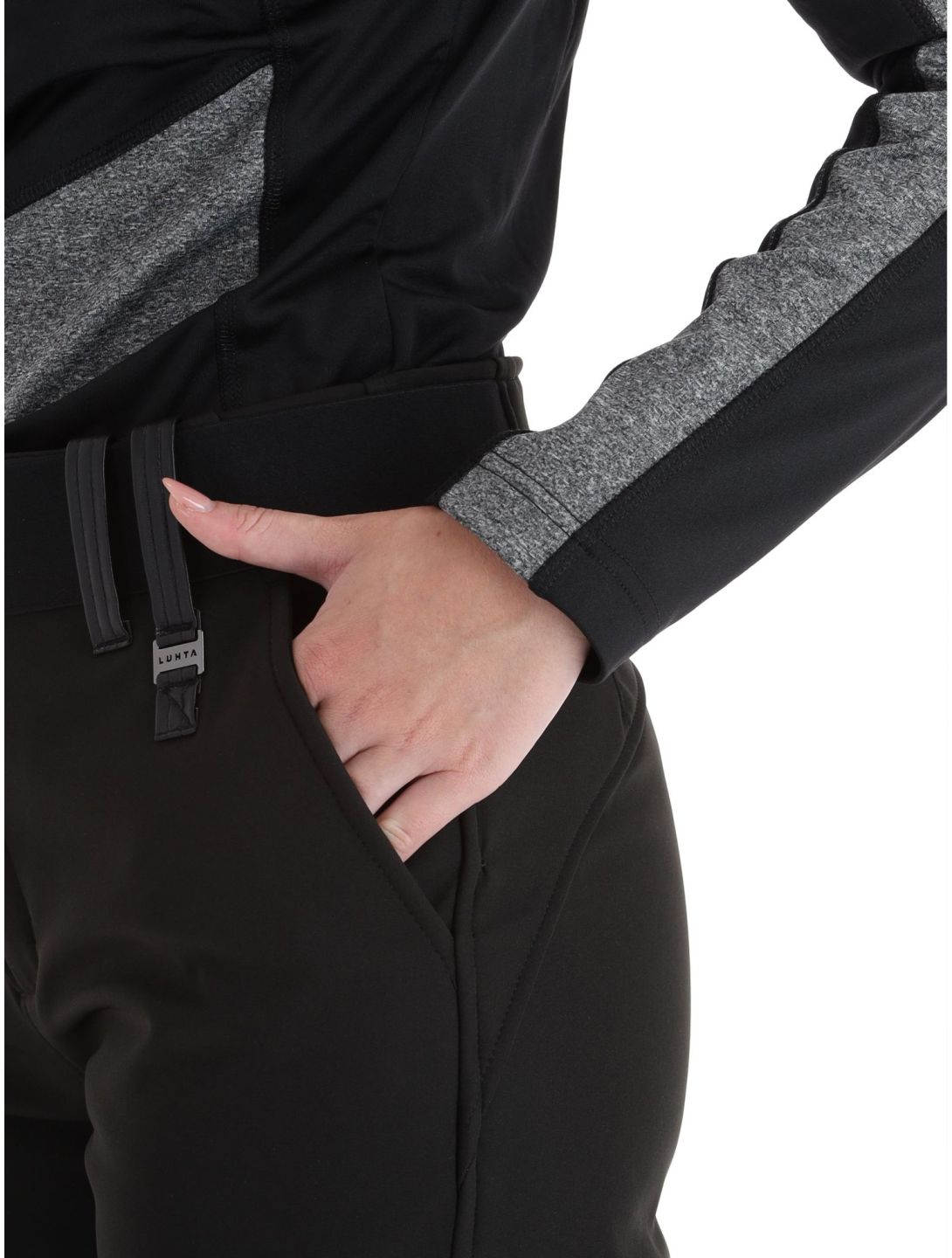 Luhta, Henje pantaloni da sci softshell donna Black nero 