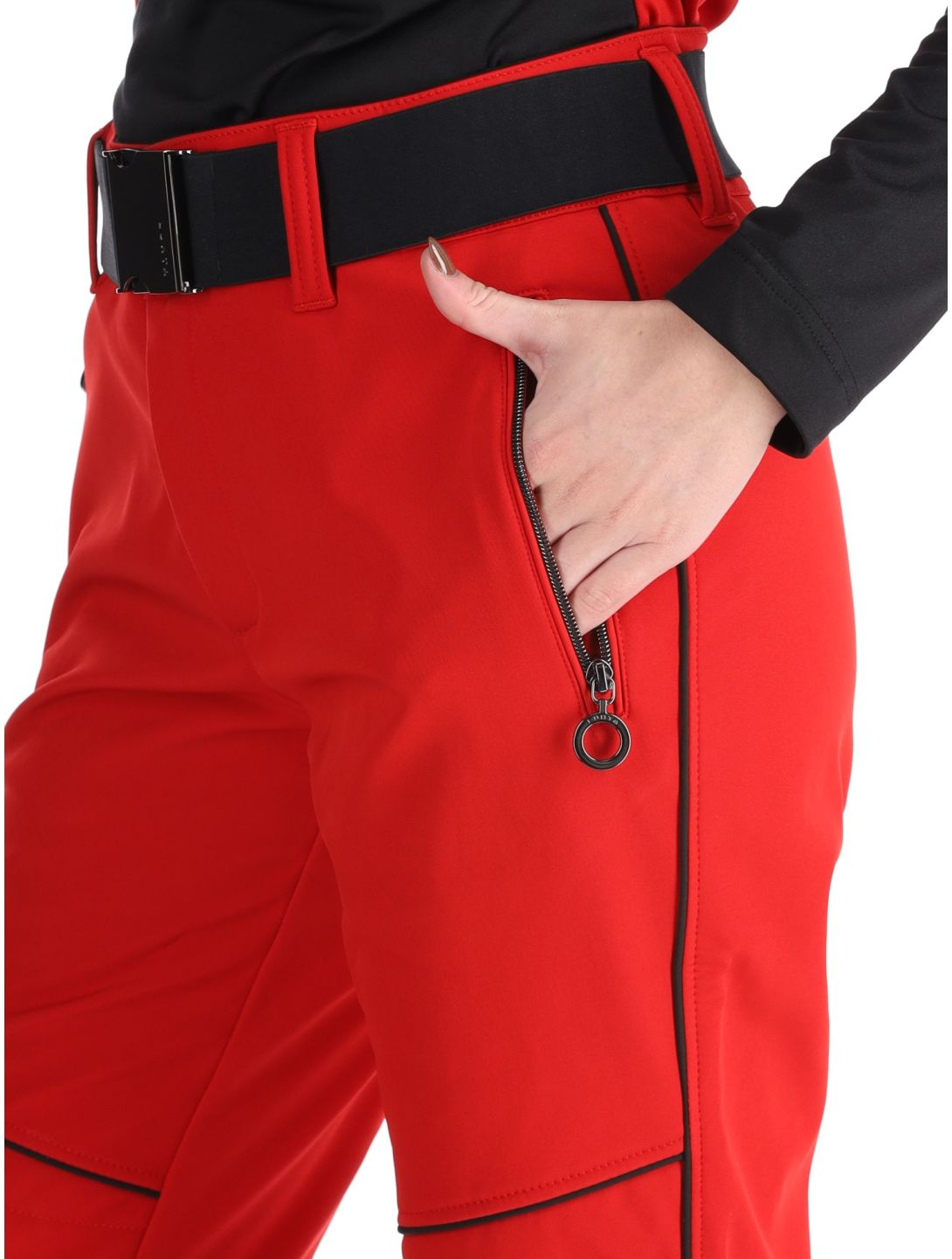 Luhta, Jaamalai pantaloni da sci softshell donna Cranberry rosso 