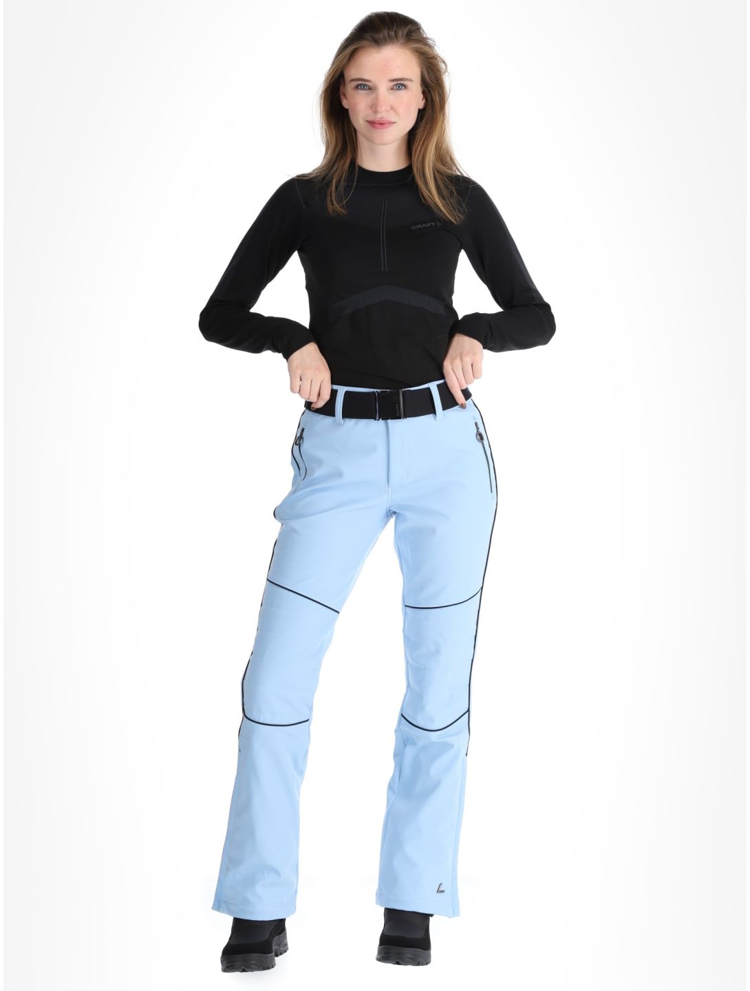 Luhta, Jaamalai pantaloni da sci softshell donna Light Blue blu 