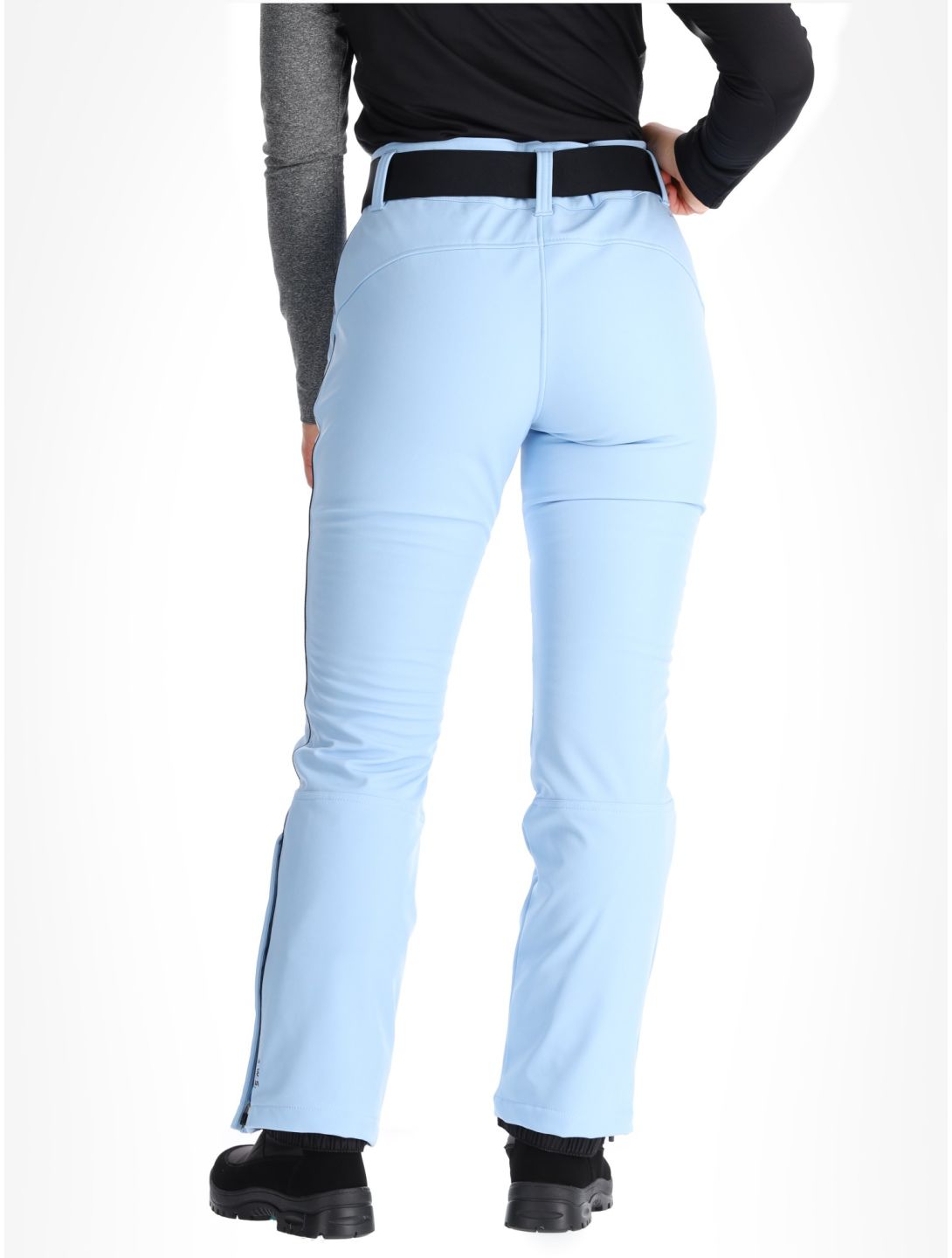 Luhta, Jaamalai C pantaloni da sci softshell conformato corto donna Light Blue blu 