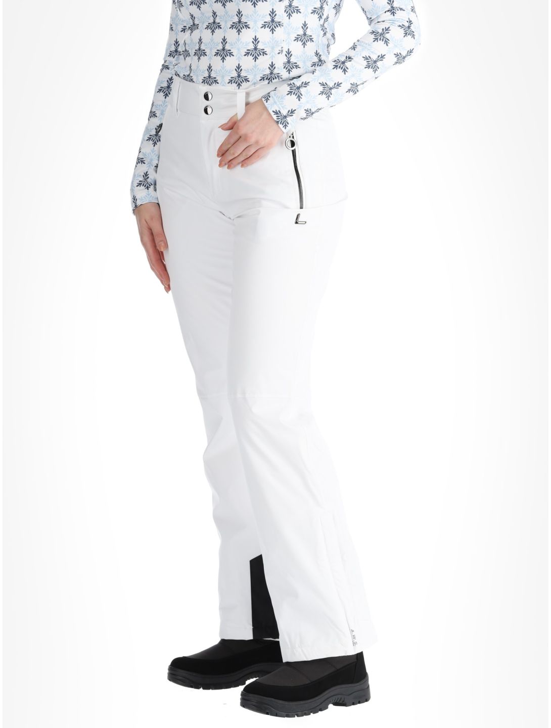 Luhta, Jero pantaloni da sci donna Optic White bianco 