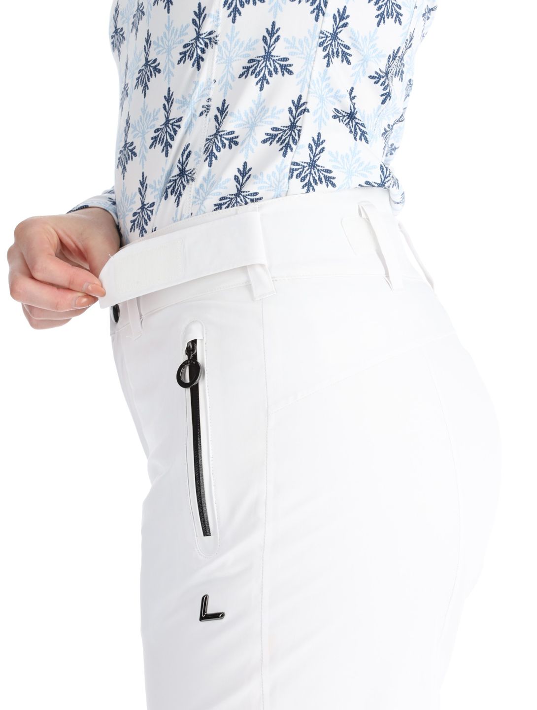 Luhta, Jero pantaloni da sci donna Optic White bianco 