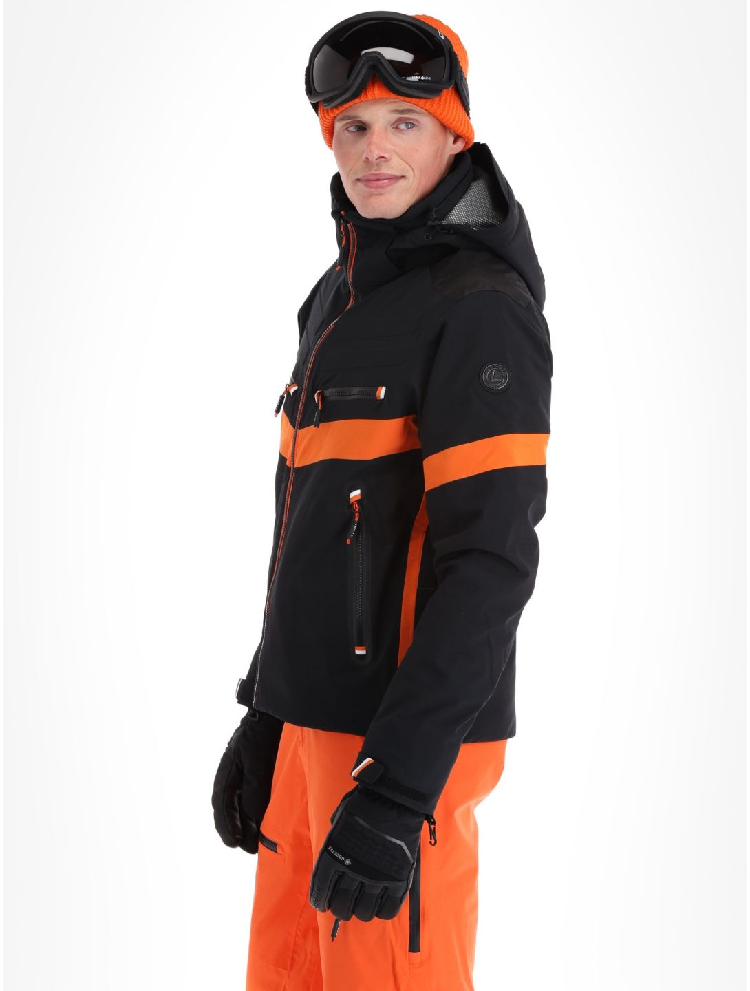 Luhta, Jierstivaara giacca sci uomo Black arancio, nero 