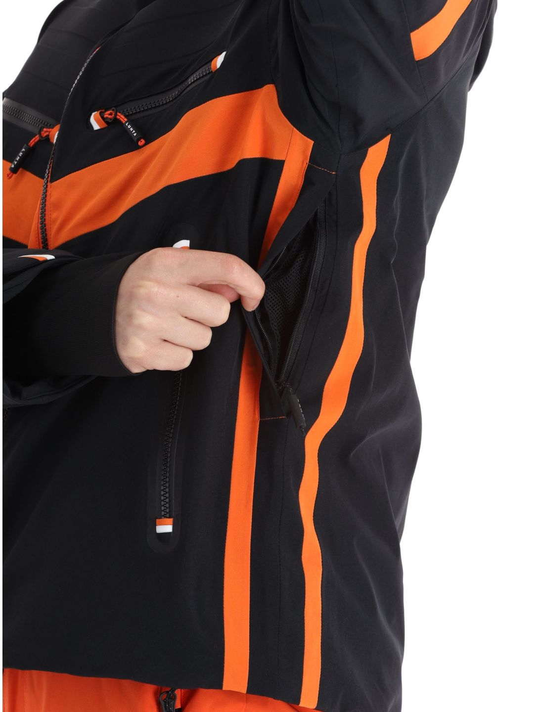 Luhta, Jierstivaara giacca sci uomo Black arancio, nero 