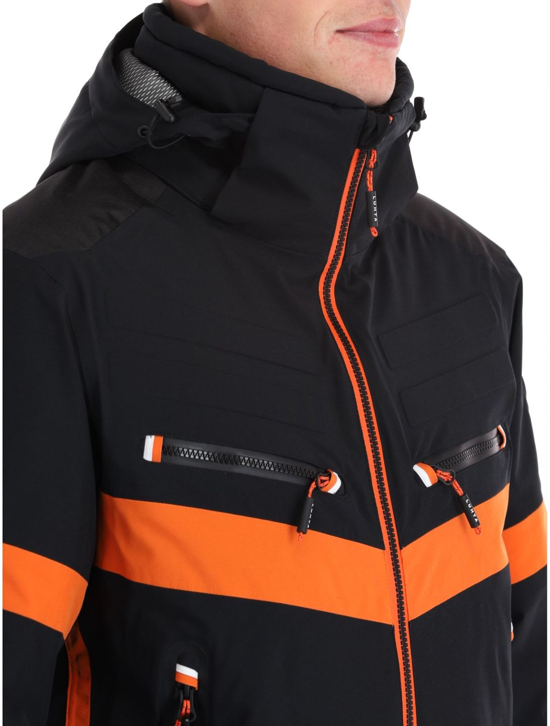 Luhta, Jierstivaara giacca sci uomo Black arancio, nero 