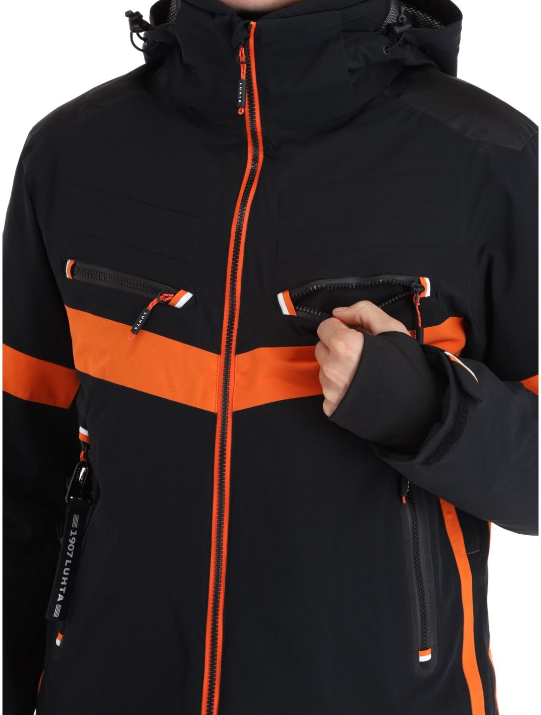 Luhta, Jierstivaara giacca sci uomo Black arancio, nero 