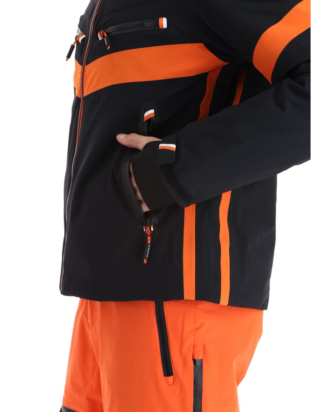 Luhta, Jierstivaara giacca sci uomo Black arancio, nero 