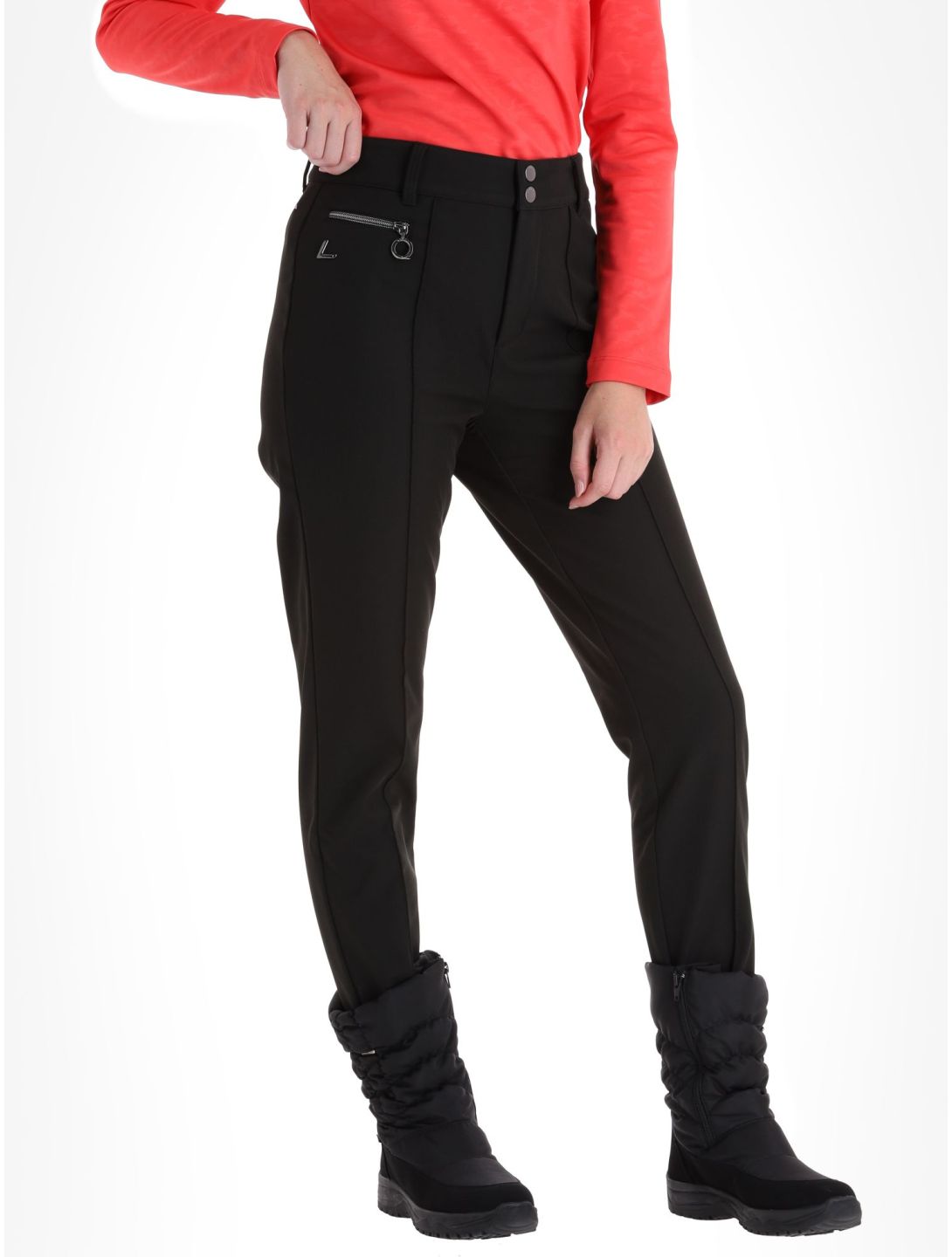 Luhta, Joentaka pantaloni da sci softshell donna Black nero 