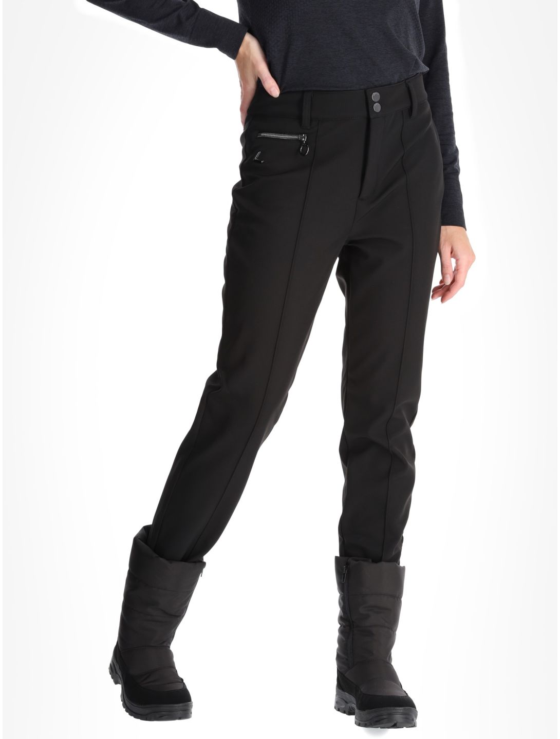 Luhta, Joentaka pantaloni da sci softshell donna Black nero 