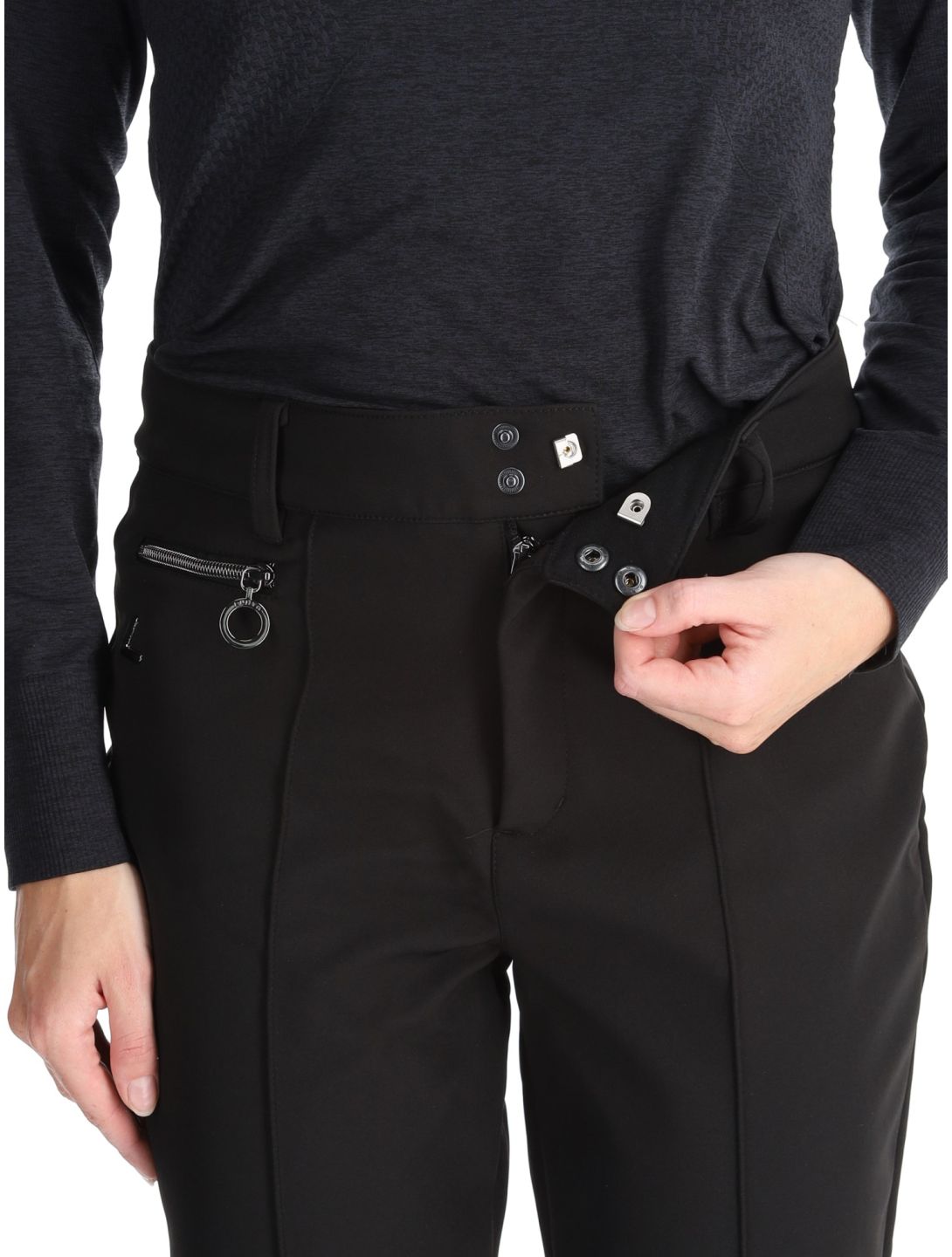 Luhta, Joentaka pantaloni da sci softshell donna Black nero 