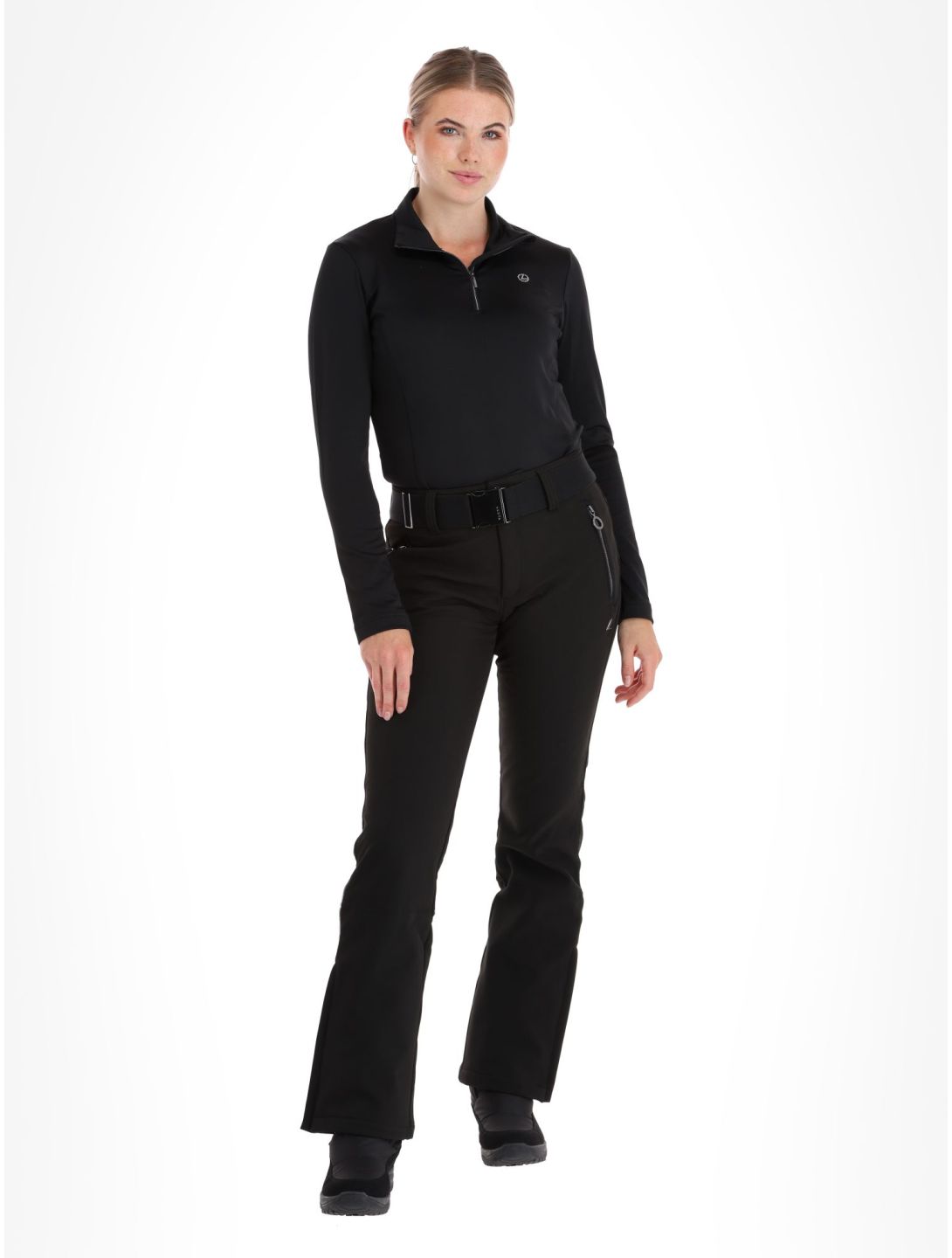 Luhta, Joentaus pantaloni da sci softshell donna Black nero 