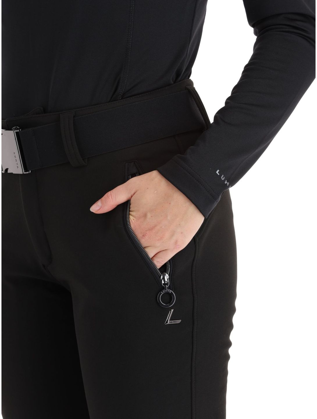 Luhta, Joentaus pantaloni da sci softshell donna Black nero 