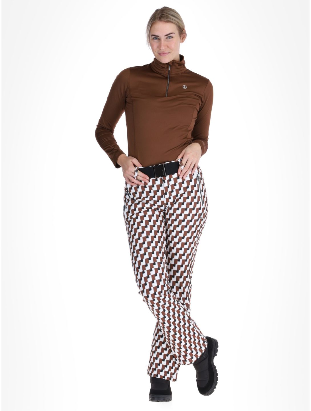 Luhta, Joentaus pantaloni da sci softshell donna Chocolat marrone 