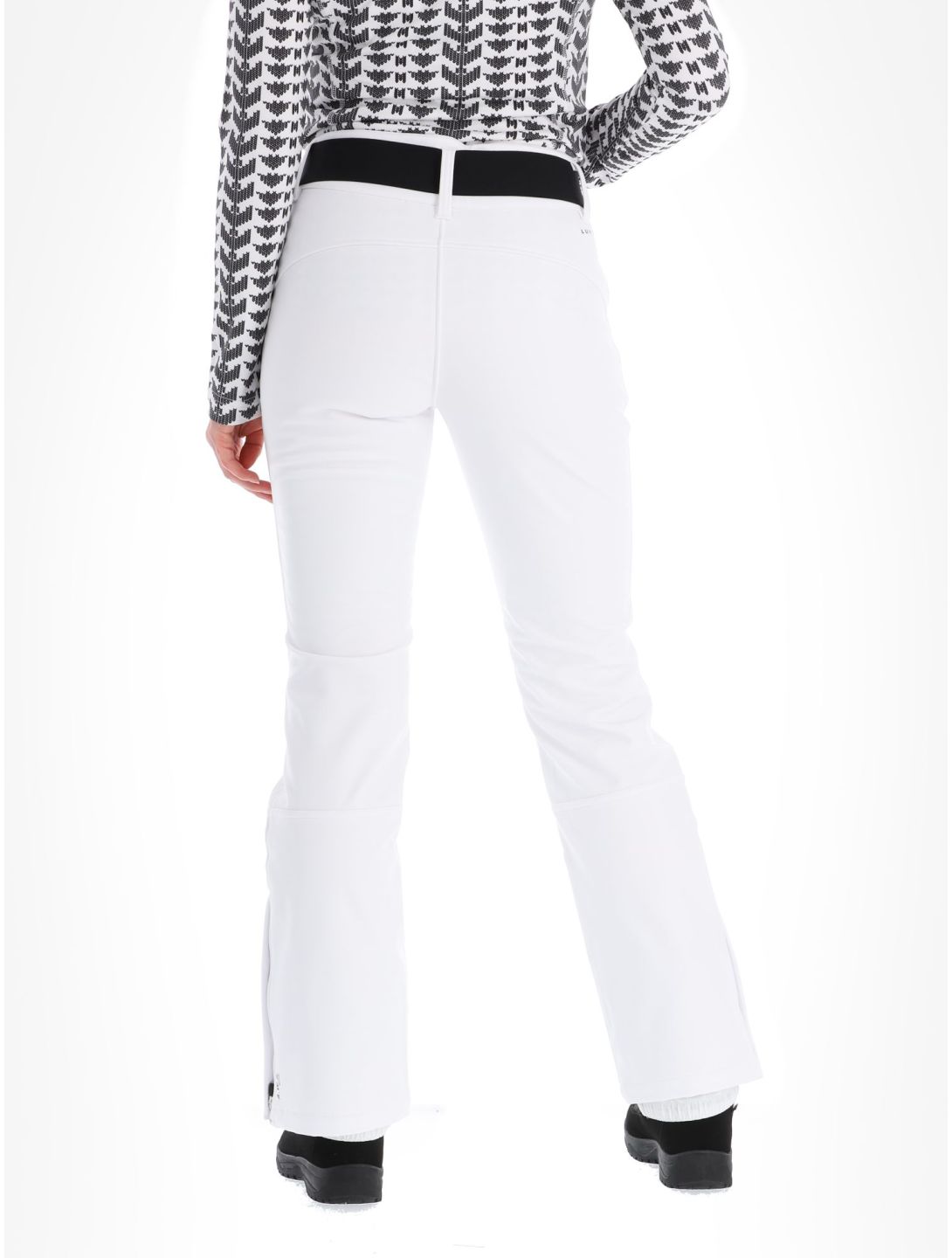 Luhta, Joentaus pantaloni da sci softshell donna Optic White bianco 