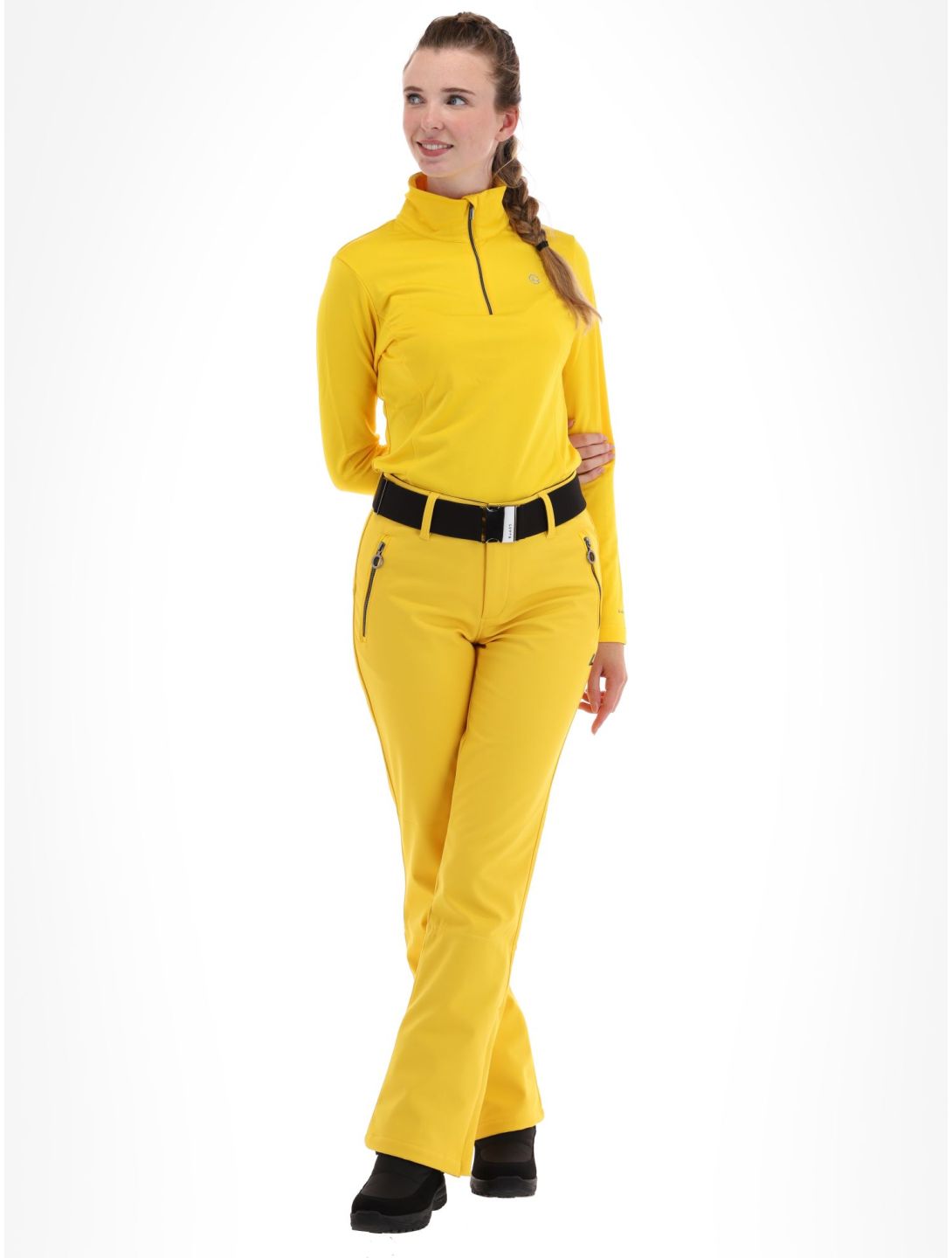 Luhta, Joentaus pantaloni da sci softshell donna Yellow giallo 