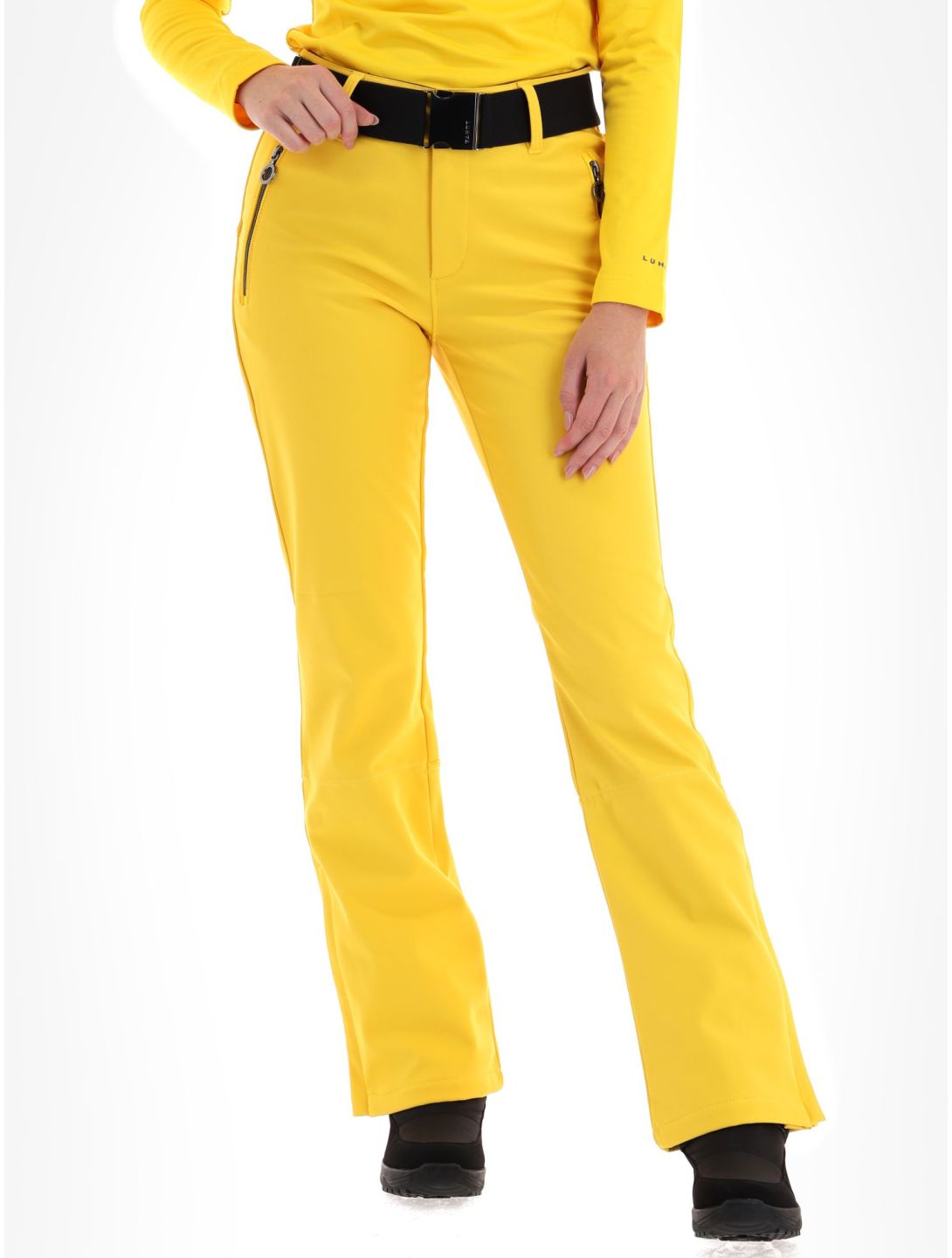 Luhta, Joentaus pantaloni da sci softshell donna Yellow giallo 