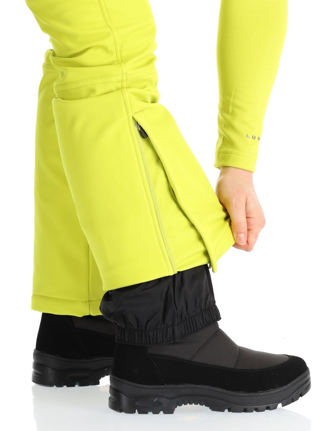 Luhta, Joentaus C pantaloni da sci softshell donna Aloe verde 